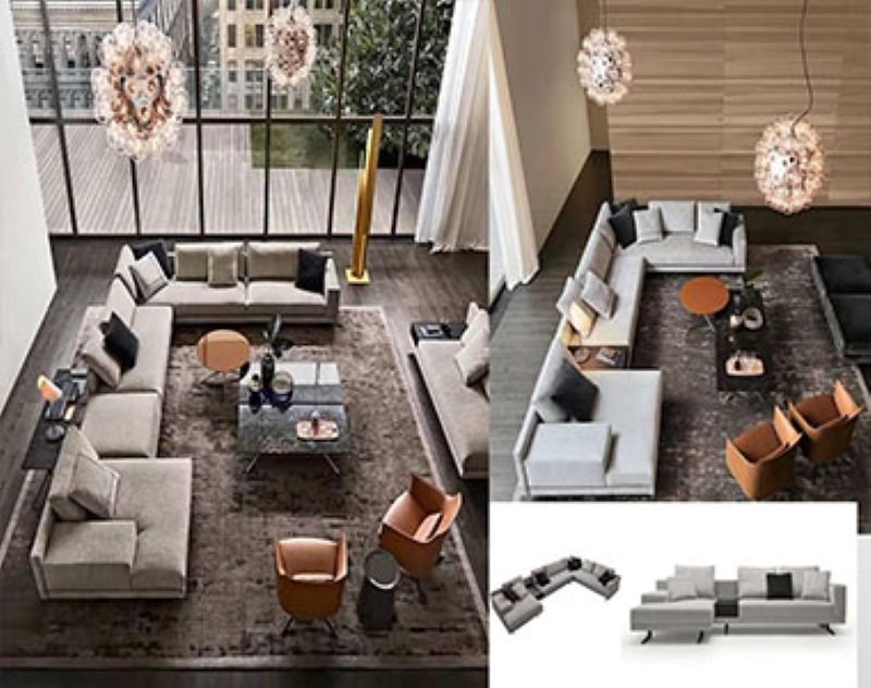 深圳市瀚海华装饰室内装修案例 - 现代风格客厅设计